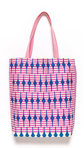 Joy Tote, royal blue & Pink